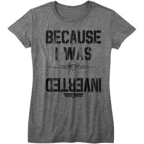 Top Gun Deep Heather Ladies Short Sleeve Tshirt