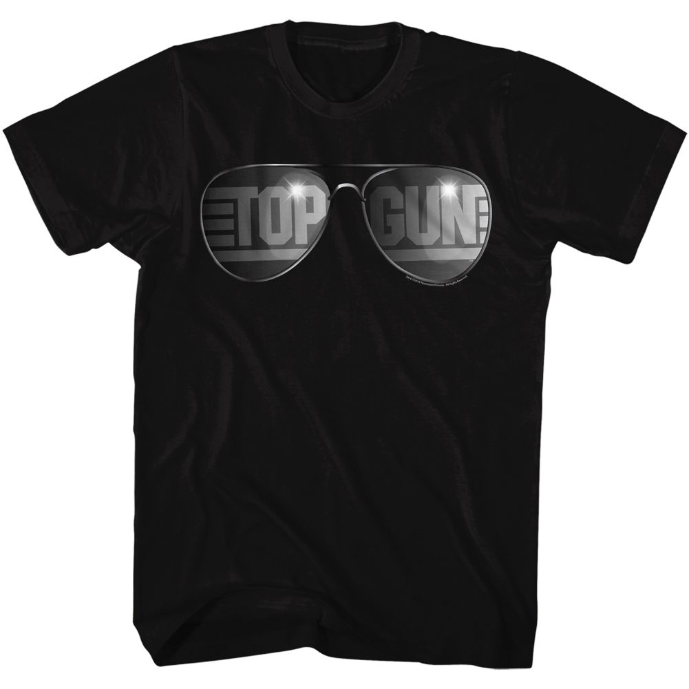 Top Gun Black Adult Short Sleeve Tshirt
