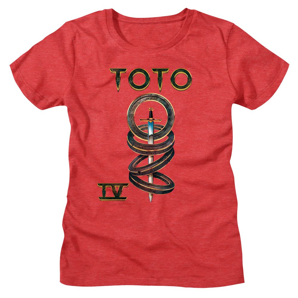 Toto Red Heather Ladies S/S Tshirt