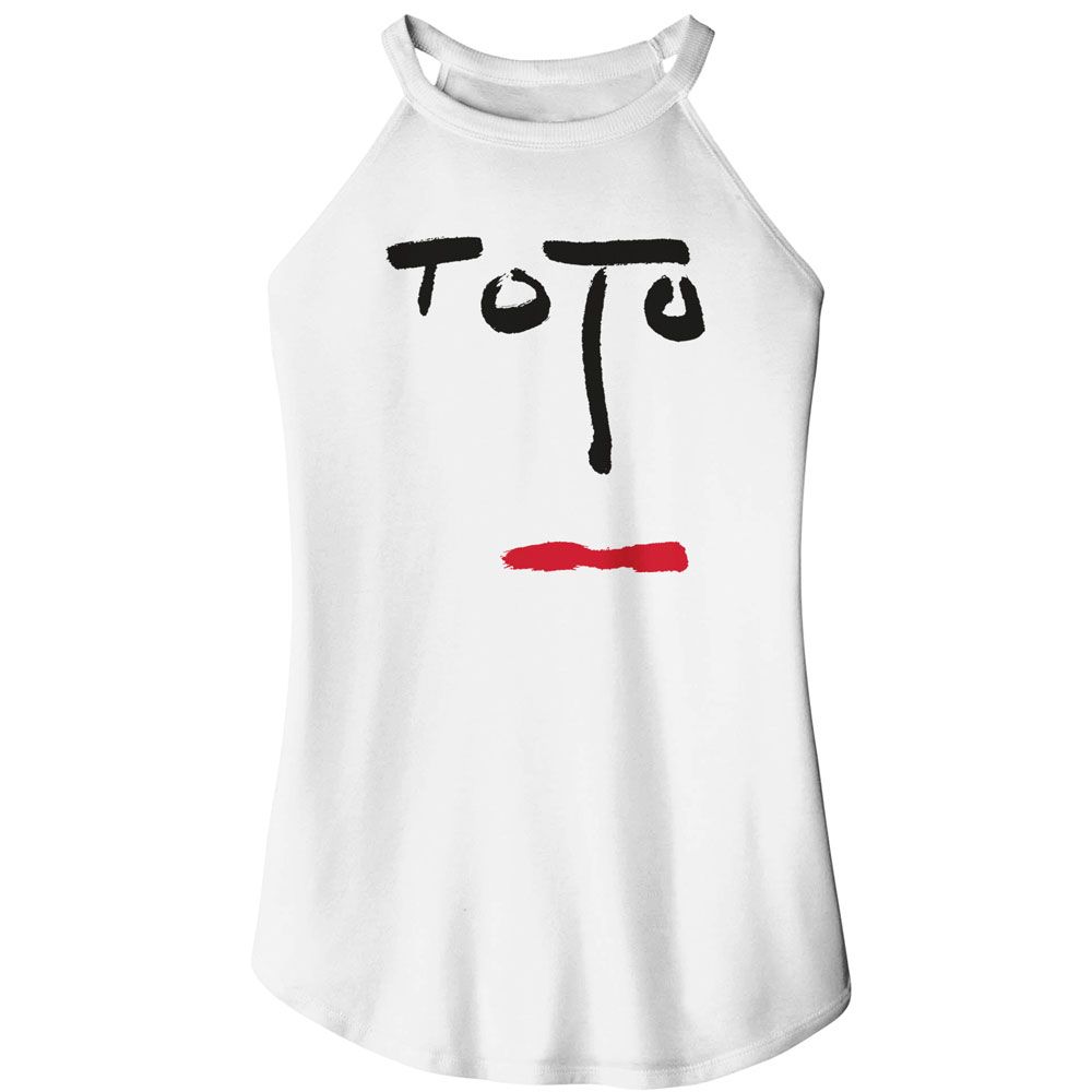 Toto White Ladies Sleeveless Rocker Tank