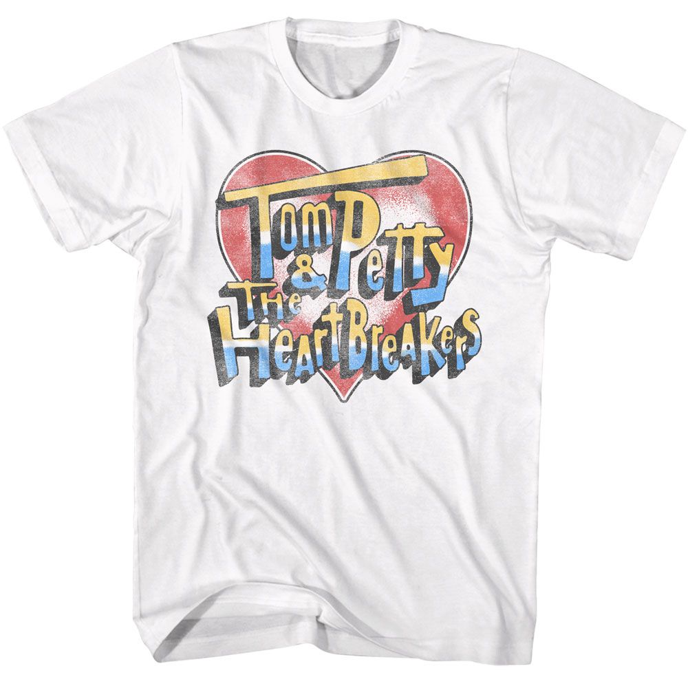Tom Petty White Adult S/S Tshirt