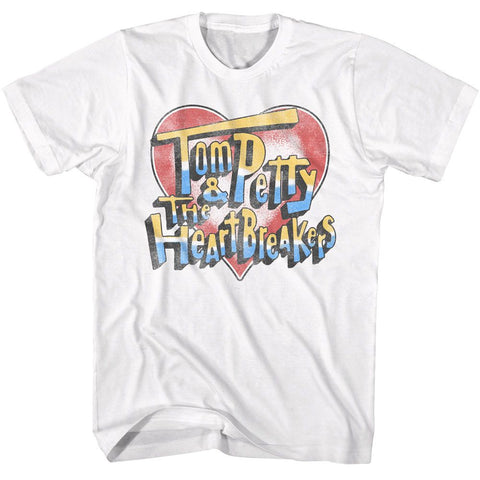 Tom Petty White Adult S/S Tshirt
