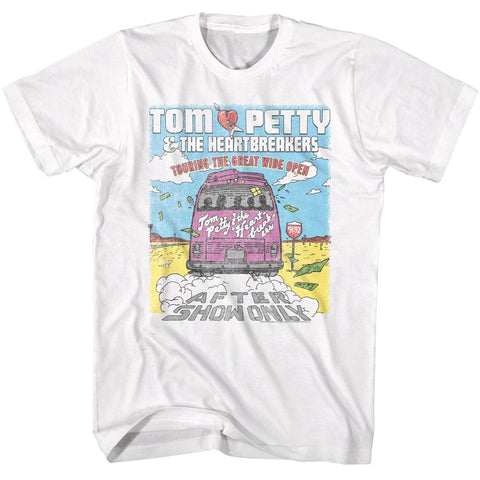 Tom Petty White Adult S/S Tshirt