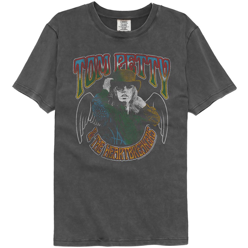 Tom Petty Pepper Adult S/S Washed Black Tshirt