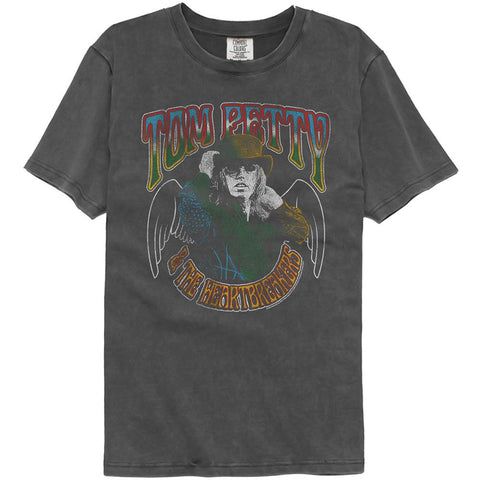Tom Petty Pepper Adult S/S Washed Black Tshirt