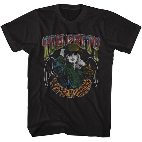 Tom Petty Black Adult S/S Tshirt