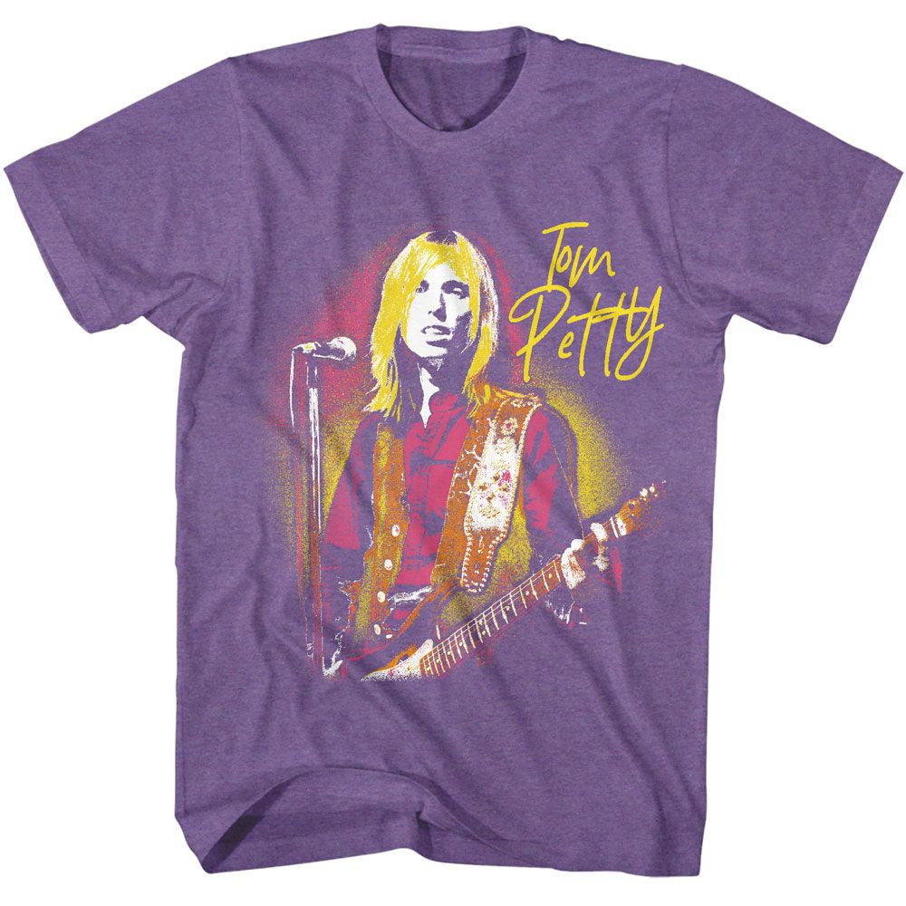 Tom Petty Purple Heather Adult S/S Tshirt
