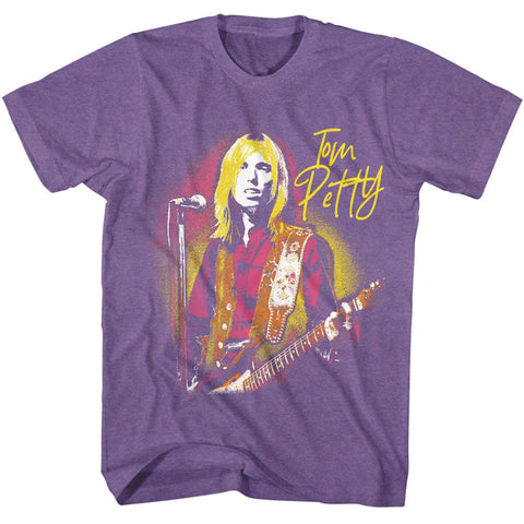 Tom Petty Purple Heather Adult S/S Tshirt