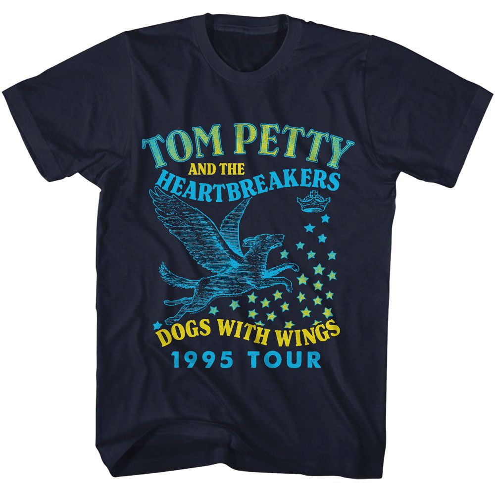 Tom Petty Navy Adult S/S Tshirt