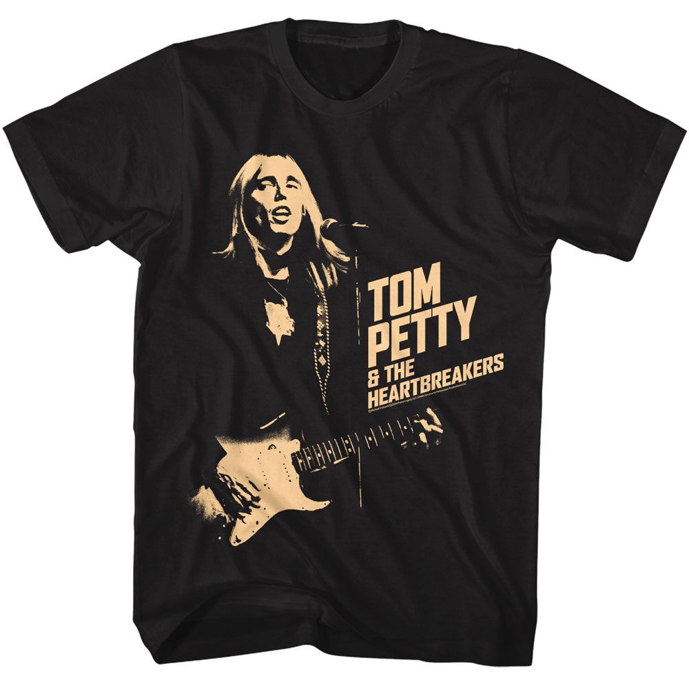 Tom Petty Black Adult S/S Tshirt