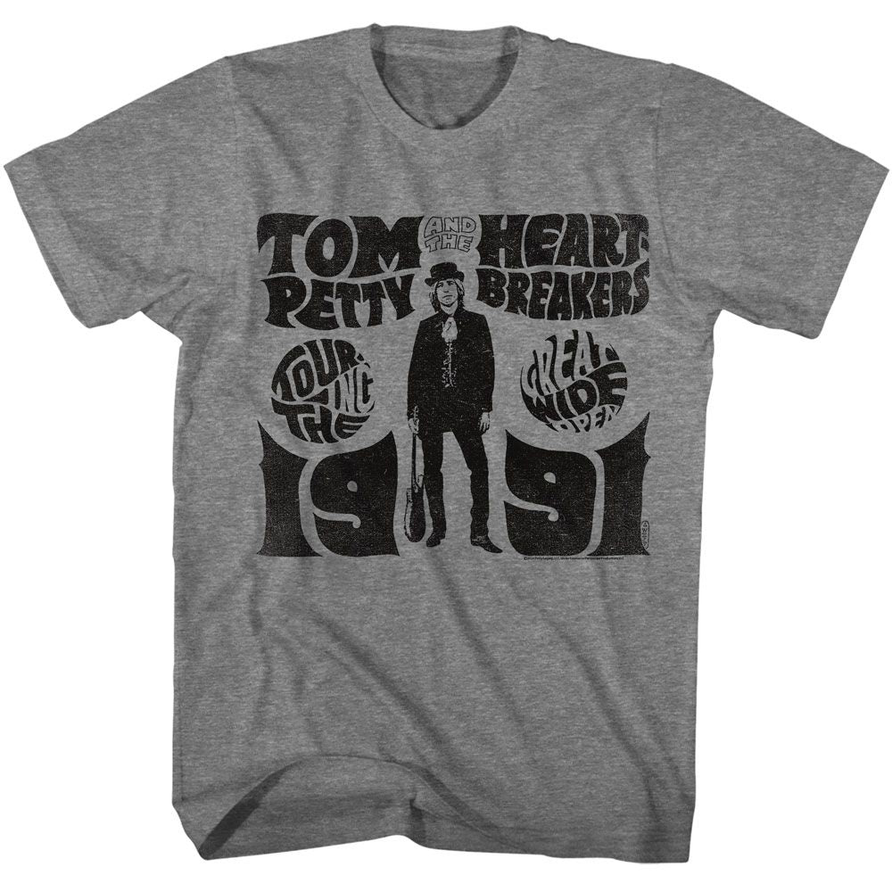 Tom Petty Graphite Heather Adult S/S Tshirt