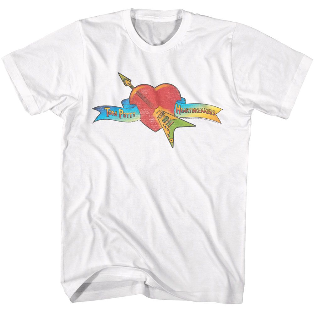 Tom Petty White Adult S/S Tshirt
