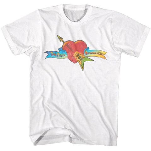 Tom Petty White Adult S/S Tshirt