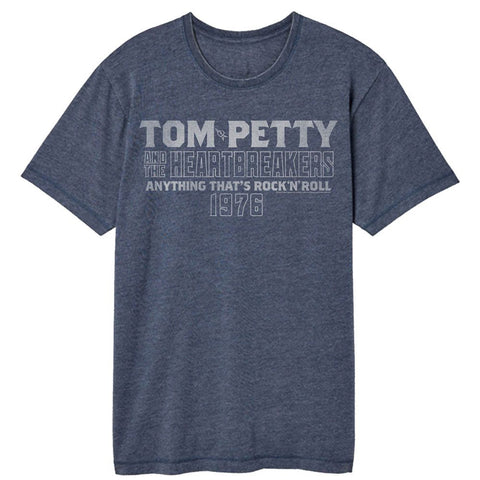 Tom Petty Navy Adult S/S Vintage Wash Tshirt