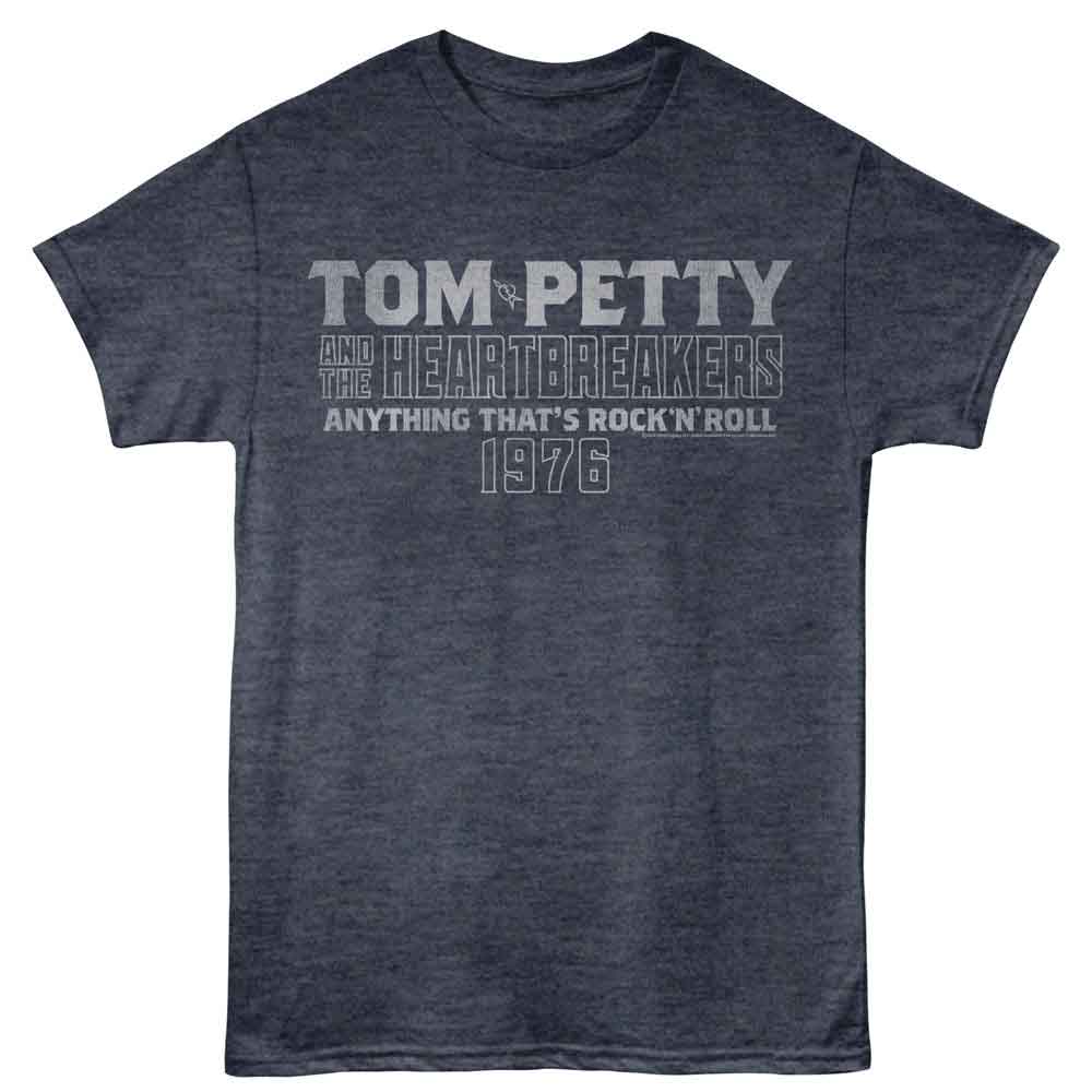 Tom Petty Navy Heather Adult S/S Tshirt