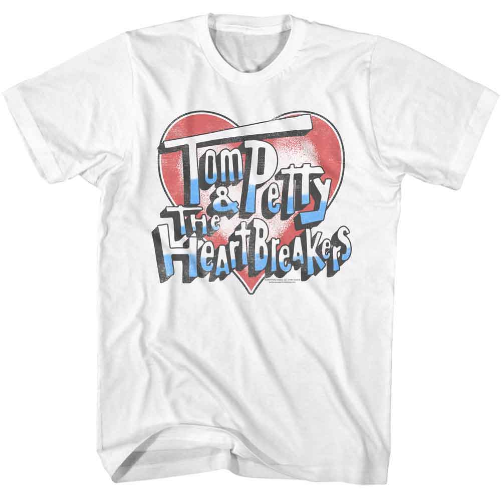 Tom Petty White Adult S/S Tshirt