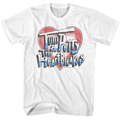 Tom Petty White Adult S/S Tshirt