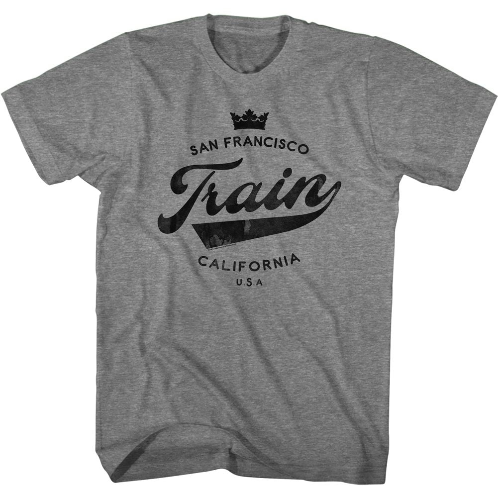 Train Graphite Heather Adult S/S Tshirt