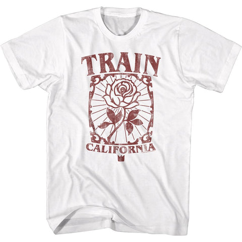 Train White Adult S/S Tshirt