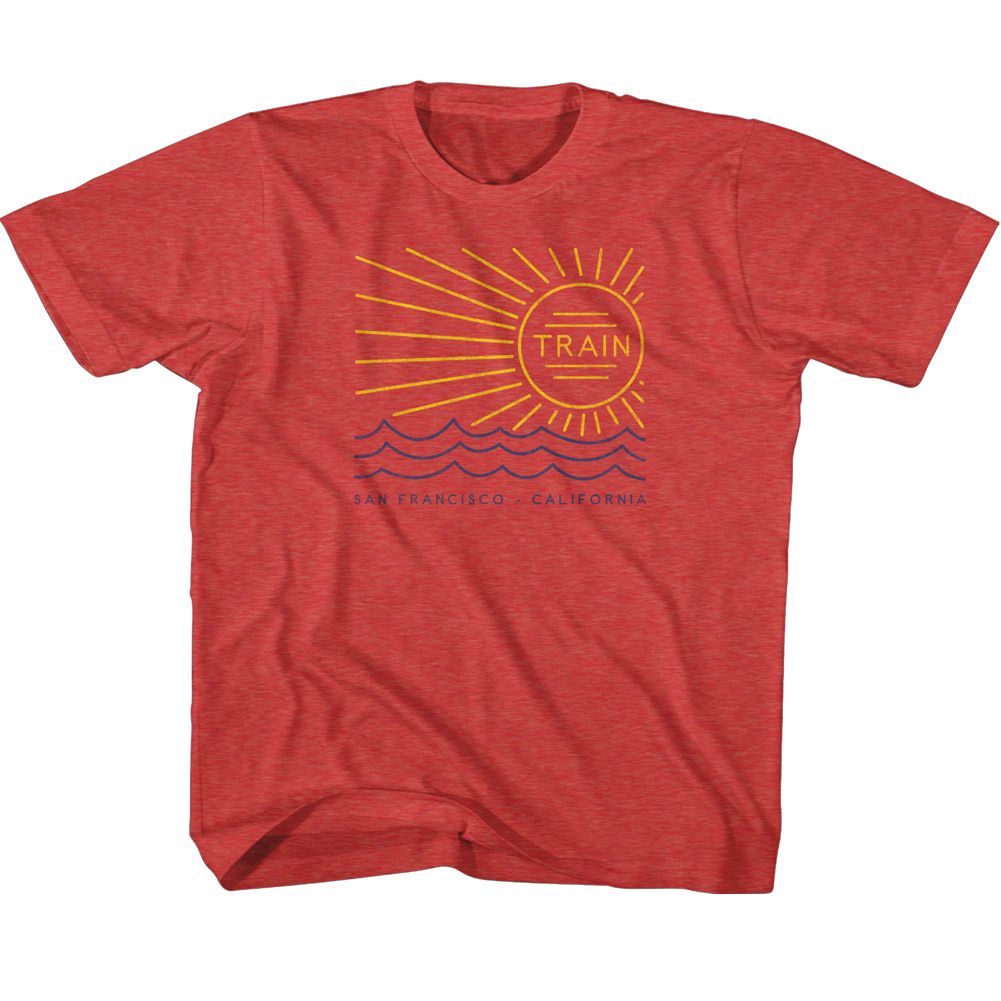 Train Red Heather Youth S/S Tshirt