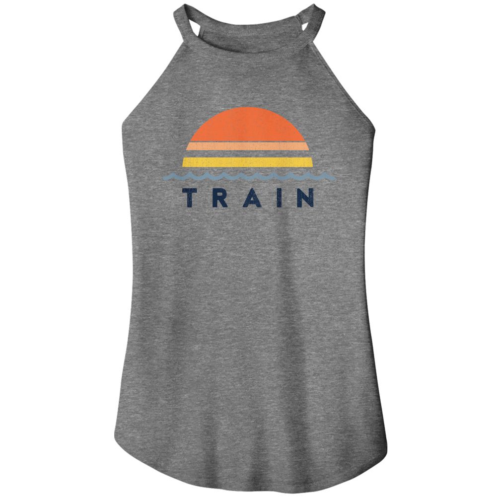 Train Gray Frost Ladies Sleeveless Rocker Tank