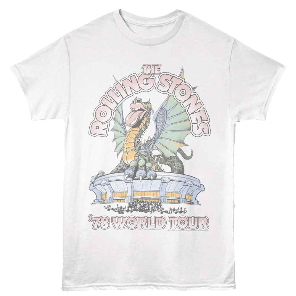 Rolling Stones White Adult S/S Tshirt