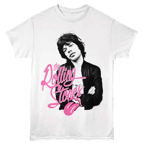 Rolling Stones White Adult S/S Tshirt