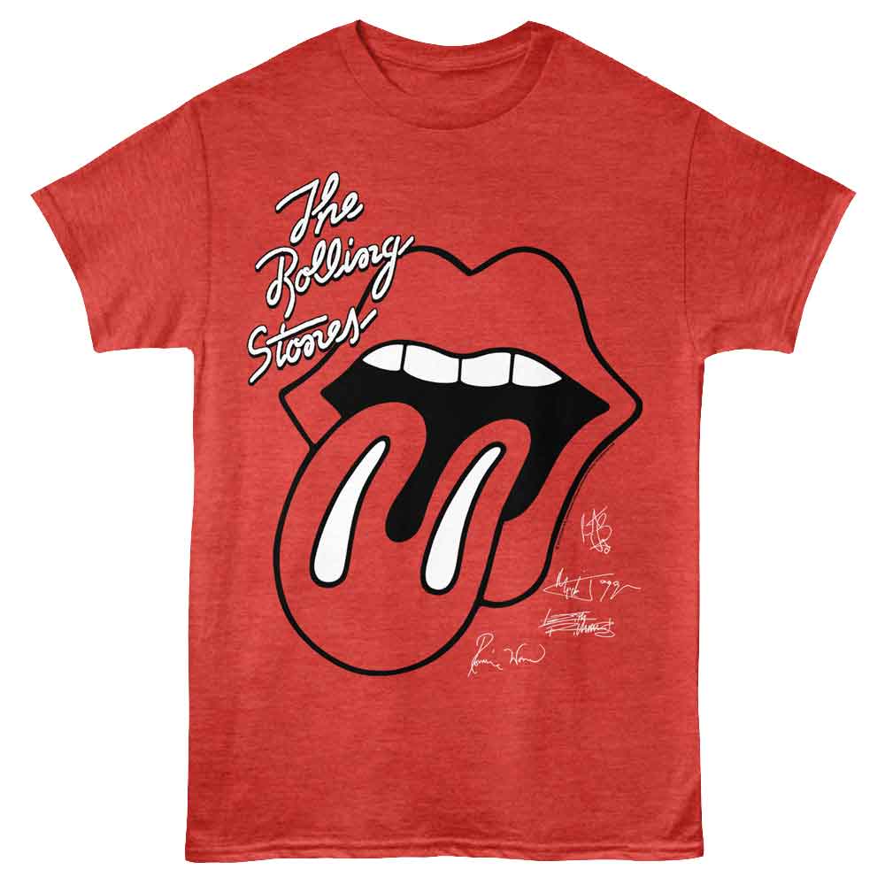 Rolling Stones Red Heather Adult S/S Tshirt