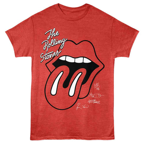Rolling Stones Red Heather Adult S/S Tshirt