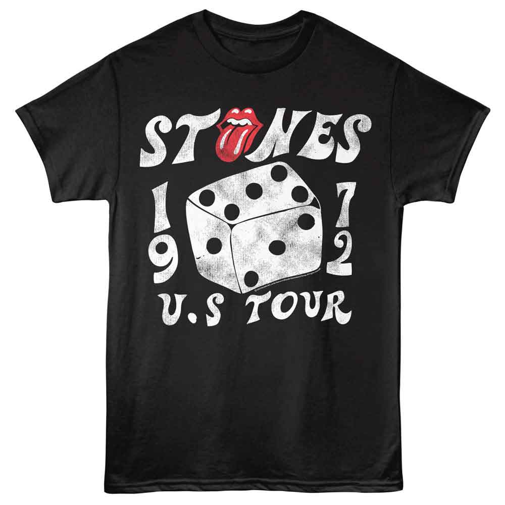 Rolling Stones Black Adult S/S Tshirt