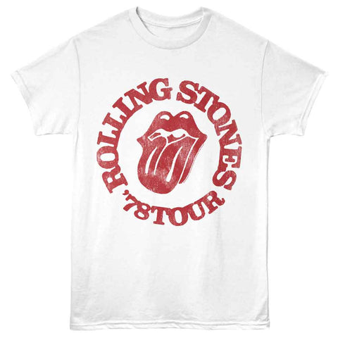 Rolling Stones White Adult S/S Tshirt