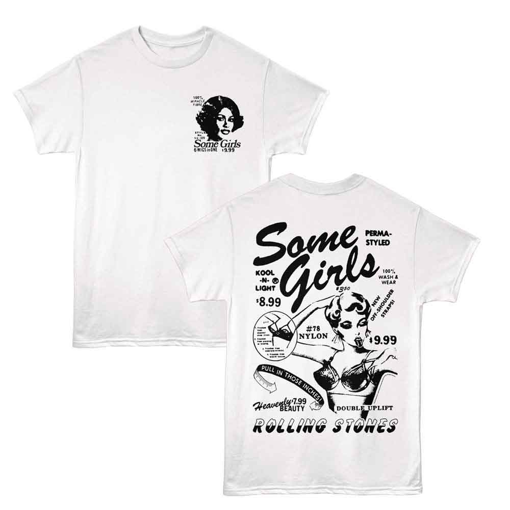 Rolling Stones White Adult S/S Tshirt
