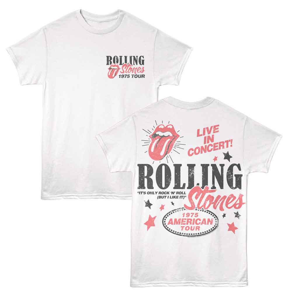 Rolling Stones White Adult S/S Tshirt