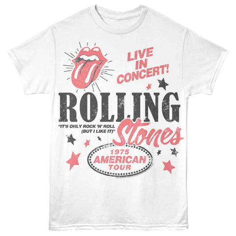 Rolling Stones White Adult S/S Tshirt