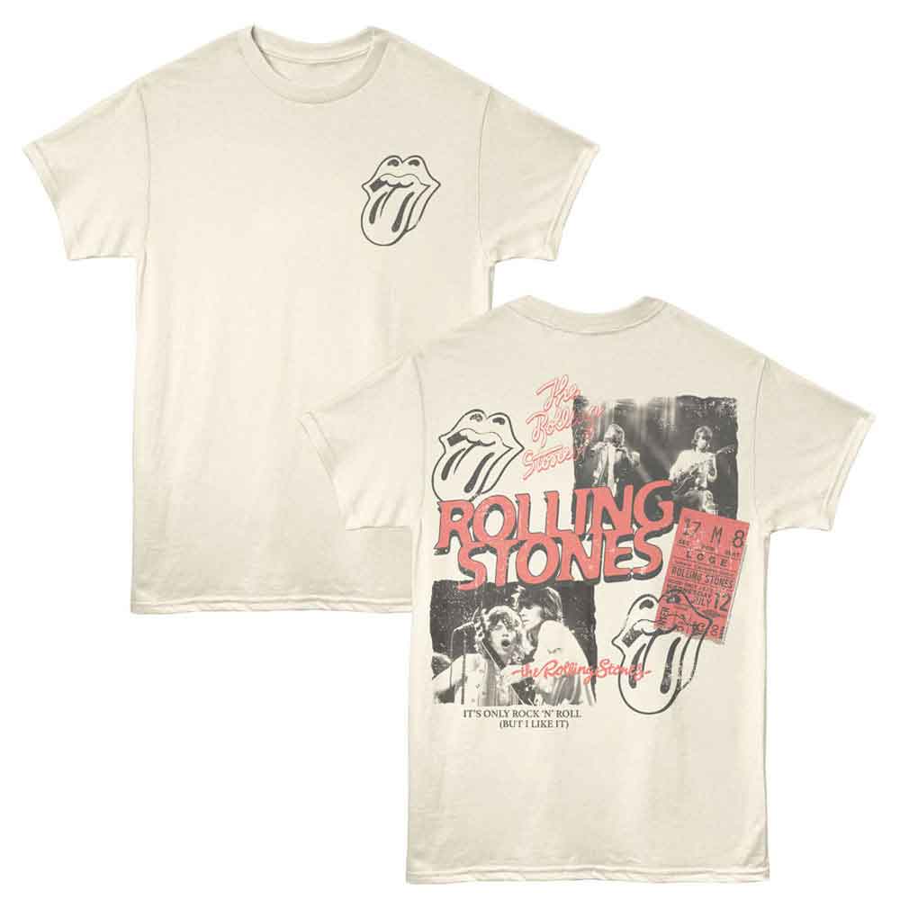 Rolling Stones Natural Adult S/S Tshirt