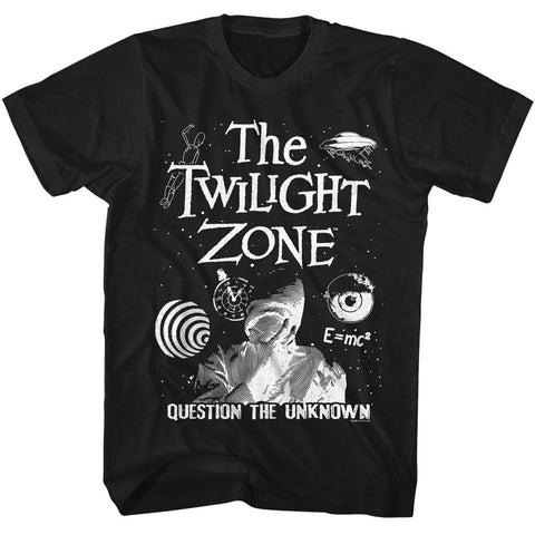 Twilight Zone Black Adult Short Sleeve Tshirt
