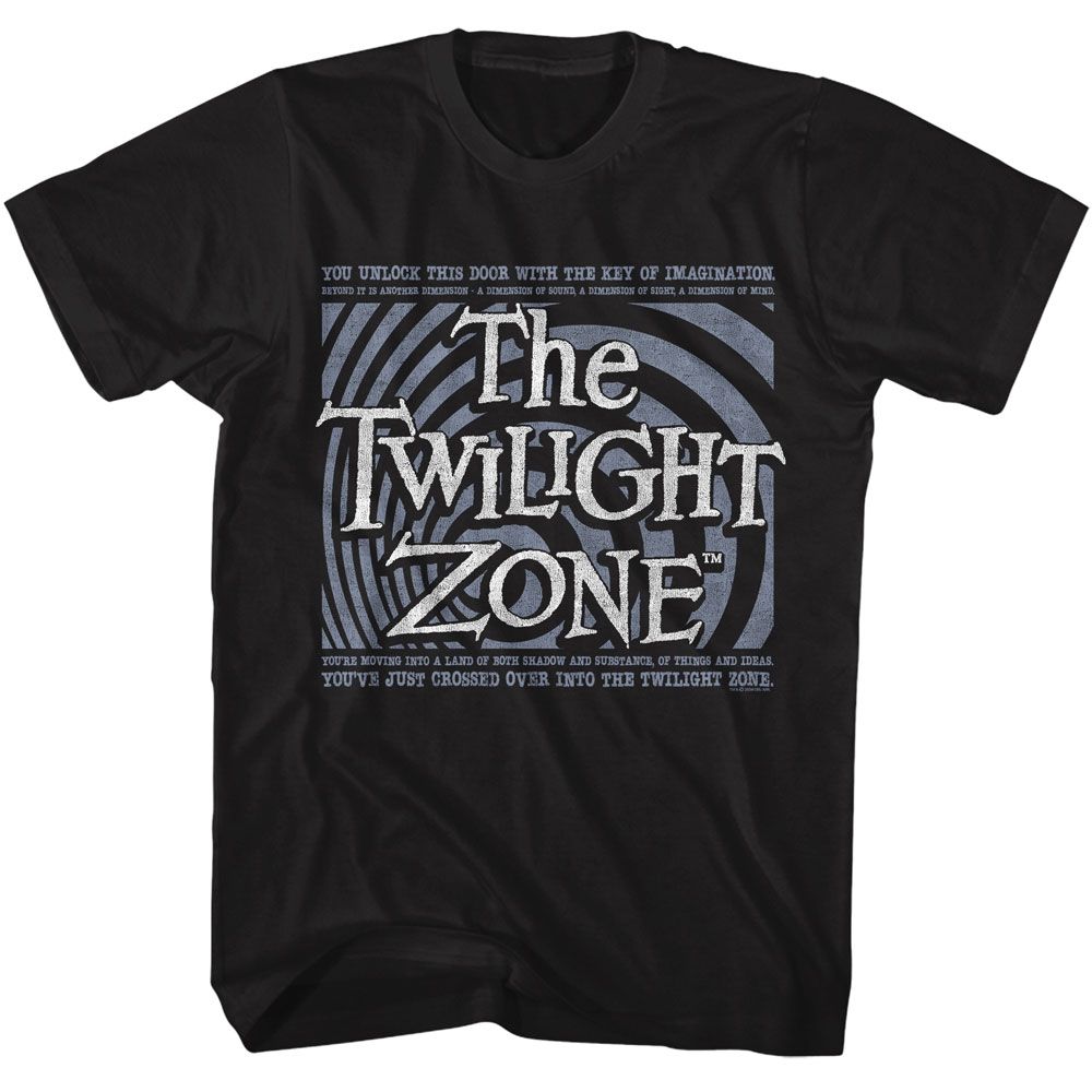 Twilight Zone Black Adult Short Sleeve Tshirt