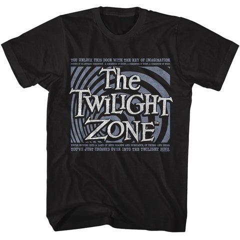 Twilight Zone Black Adult Short Sleeve Tshirt