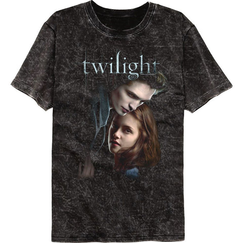 Twilight Black Adult Short Sleeve Mineral Wash Tshirt