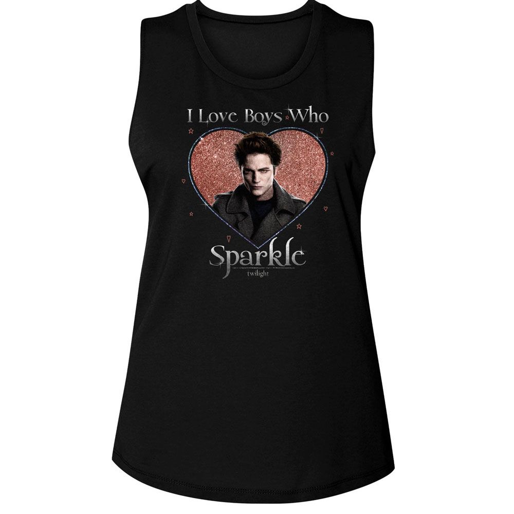 Twilight Black Ladies Muscle Tank