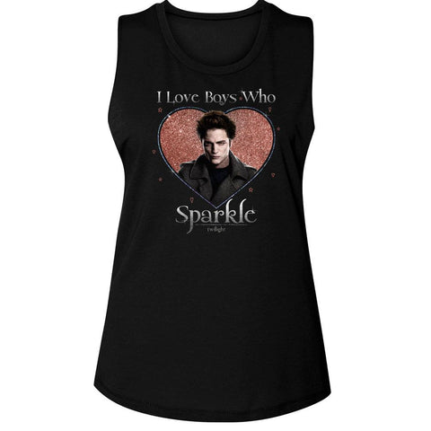 Twilight Black Ladies Muscle Tank