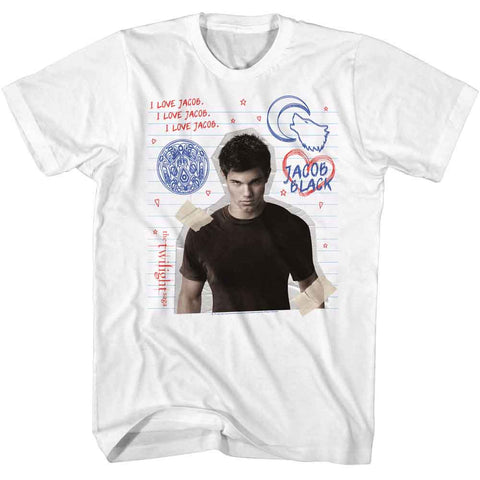 Twilight White Adult Short Sleeve Tshirt