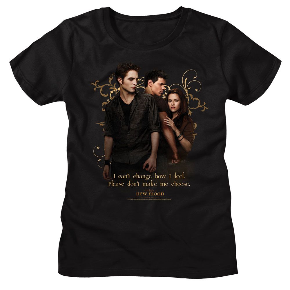 Twilight Black Ladies Short Sleeve Tshirt