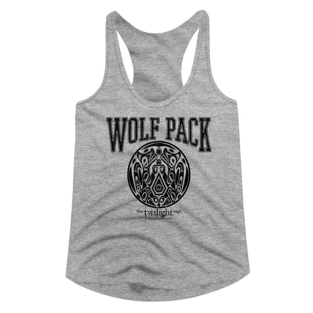 Twilight Gray Heather Ladies Slimfit Racerback