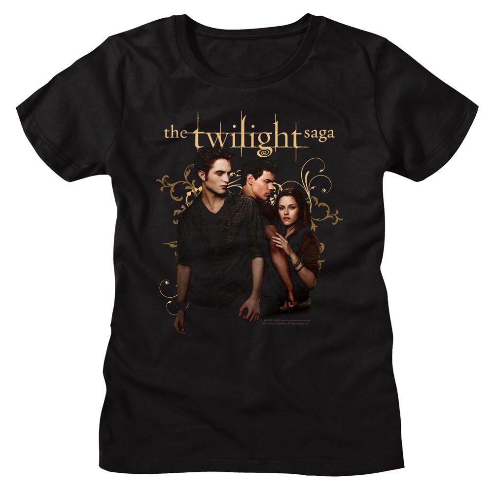 Twilight Black Ladies Short Sleeve Tshirt