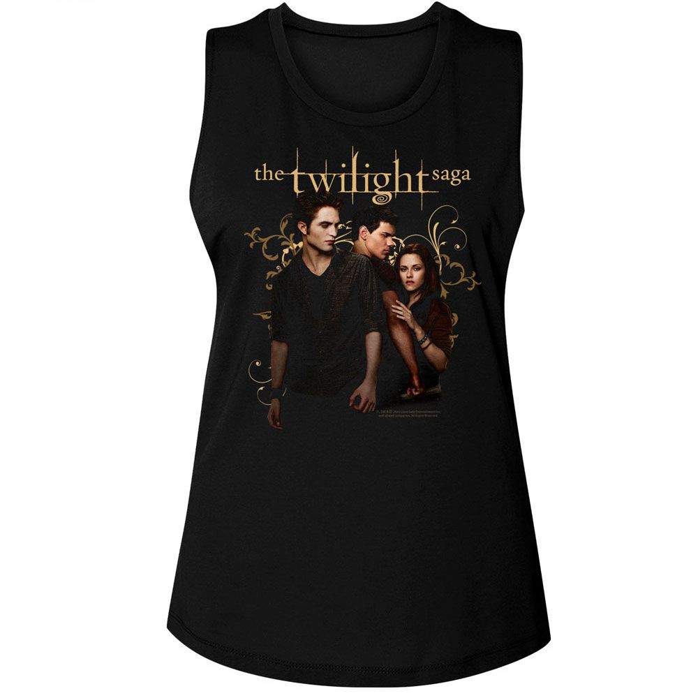 Twilight Black Ladies Muscle Tank