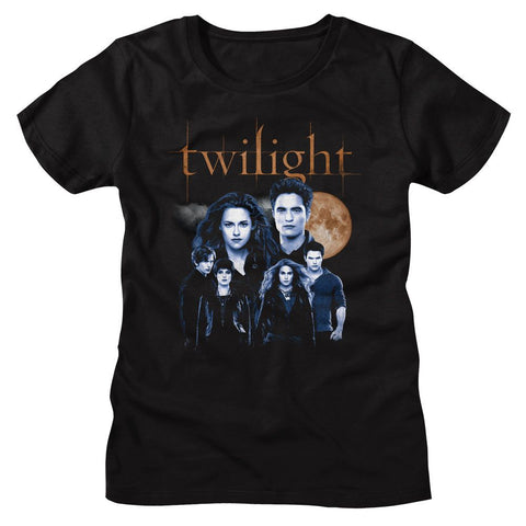 Twilight Black Ladies Short Sleeve Tshirt