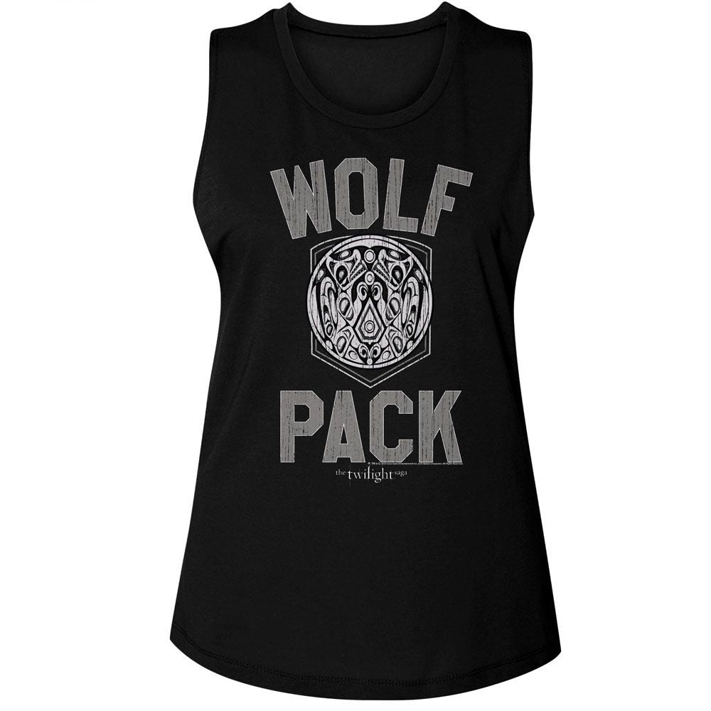 Twilight Black Ladies Muscle Tank