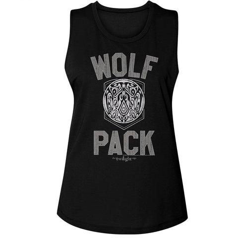 Twilight Black Ladies Muscle Tank
