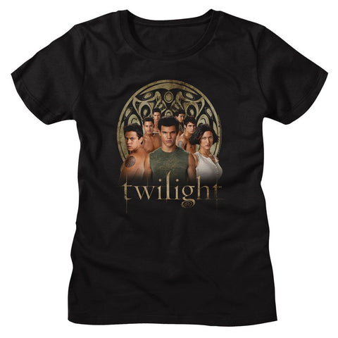 Twilight Black Ladies Short Sleeve Tshirt